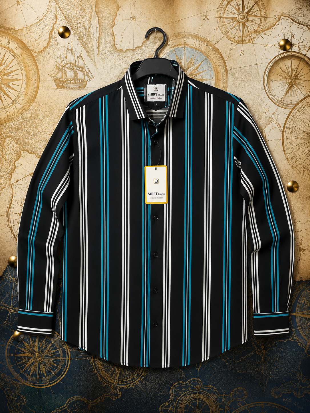Premium Striped Casual Shirt - Eid Collection - Image 2